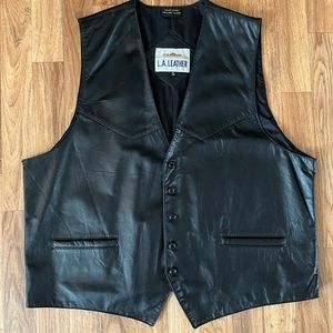 L.A.Leather Mens XL Vest